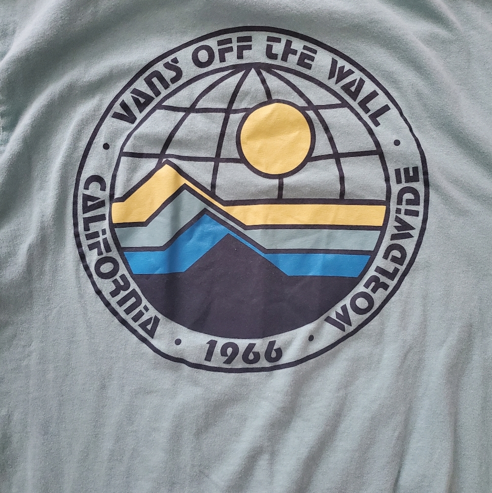 Teal Men's Van's shirt